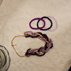 Necklace and bracelets